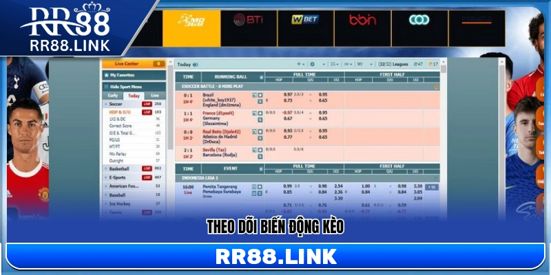 Kèo Nhà Cái Hôm Nay – Cập Nhật Liên Tục Trong Ngày Tại RR88 12 Quan sát sự thay đổi tỷ lệ kèo
